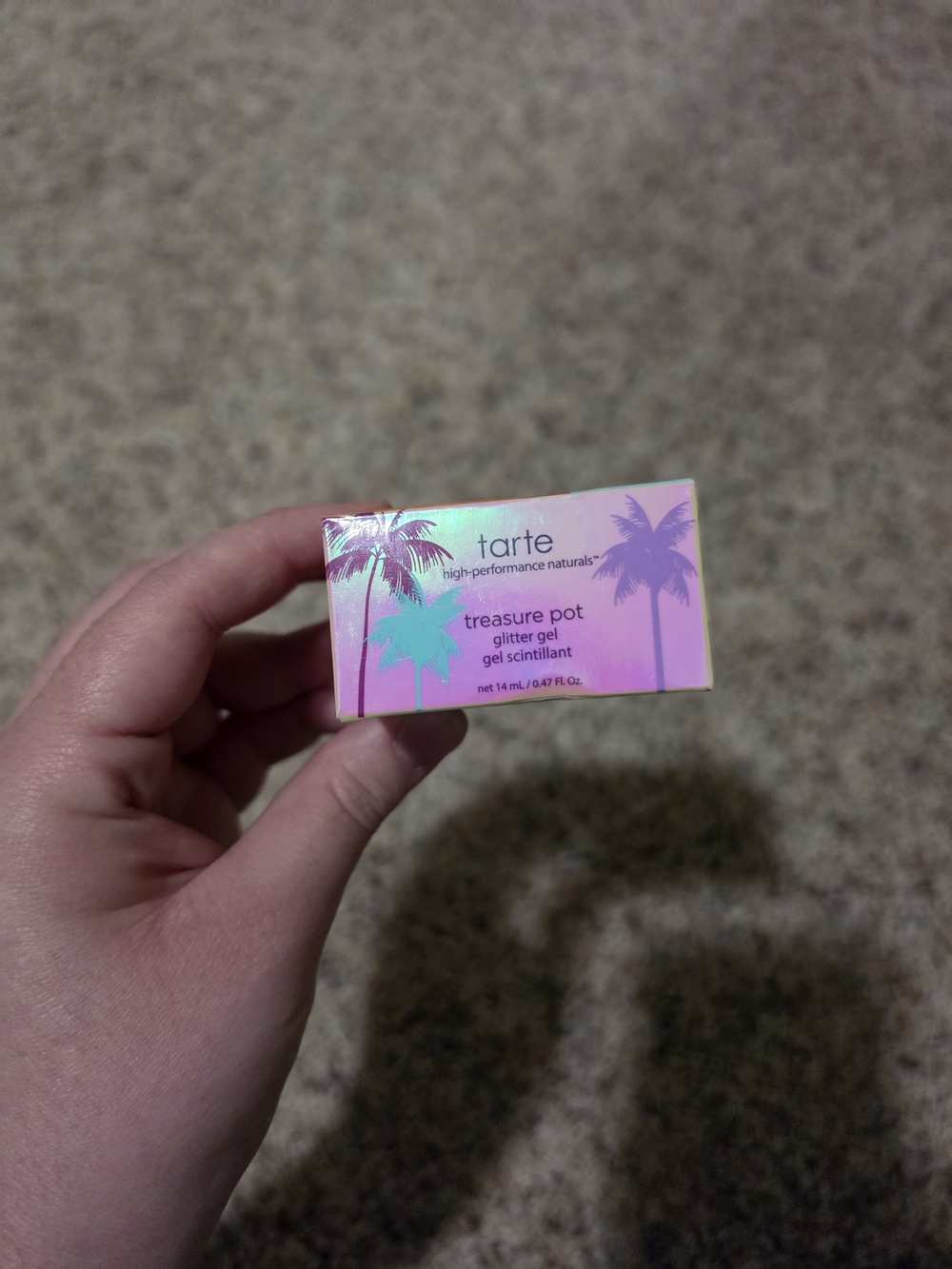 tarte Treasure Pot Glitter Gel — Pink and Holographic
